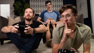 Nerdy Gamer Footjob – Harrison Todd and Shae Reynolds